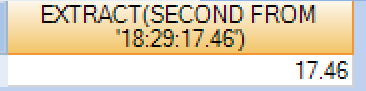 Extract second from a Time in Teradata