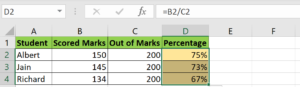 percentage examples amount