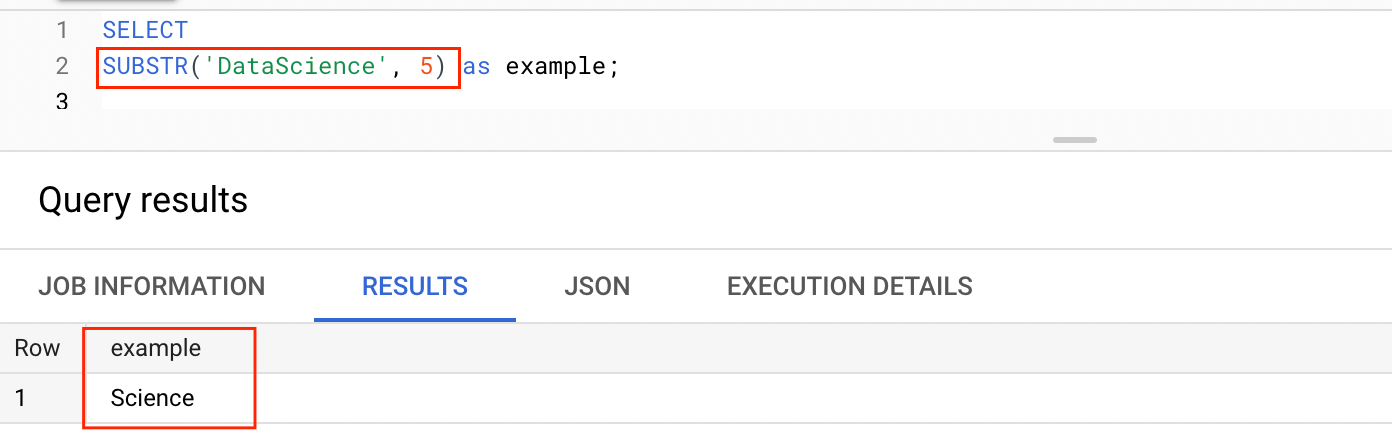 Substring Function In BigQuery With Examples